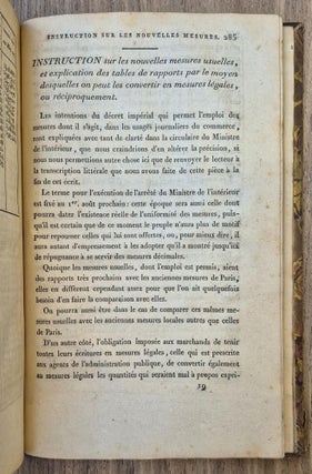 Tables des rapports des anciennes mesures agraires avec les nouvelles. Troisième édition