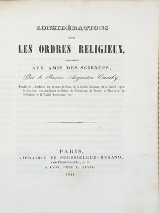 Recueil de quatre textes imprimés et un poème autographe offerts au comte de Chambord, qui fut son élève et son ami.