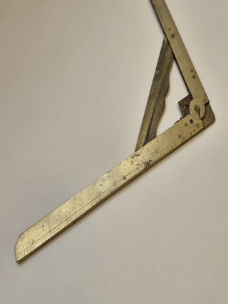 Ensemble de deux règles en laiton, XVIIIe
