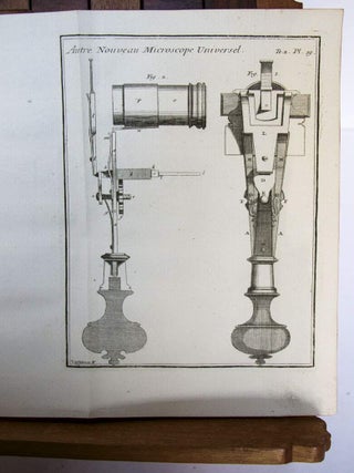 Microscope simple d'après Joblot, fin du XVIIIe siècle