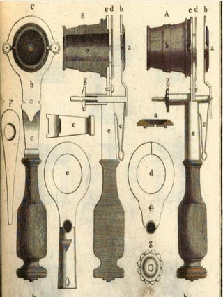 Microscope simple d'après Joblot, fin du XVIIIe siècle