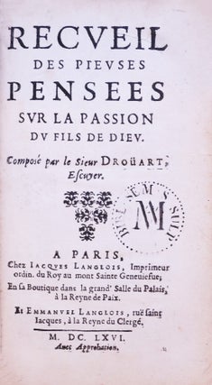 Item #5270 Recueil de pieuses pensées sur la Passion du Fils de Dieu. Jacques CALLOT, DROUART,...