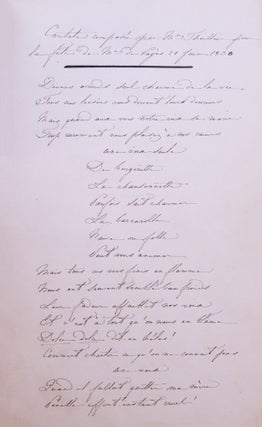 Recueil de poèmes et de textes réunis par une femme demeurée anonyme.
