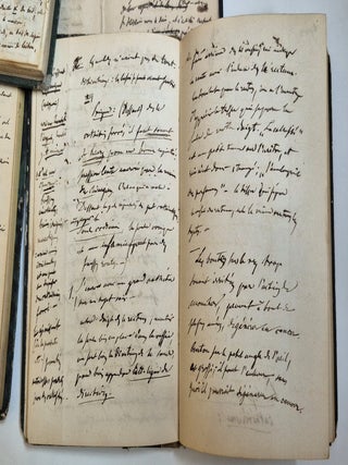 Sept carnets et un cahier de notes autographes, 1837-1868.