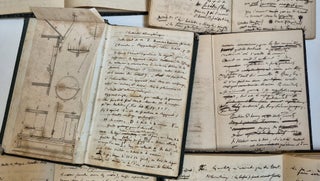 Sept carnets et un cahier de notes autographes, 1837-1868.