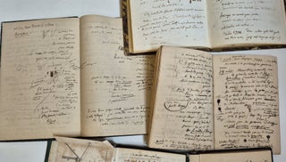 Sept carnets et un cahier de notes autographes, 1837-1868.