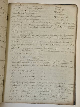 Cahier d’extraits d’analyse rédigés d’après les leçons de Mr Legentil, professeur de mathématiques à Paris, n° 3, 1797