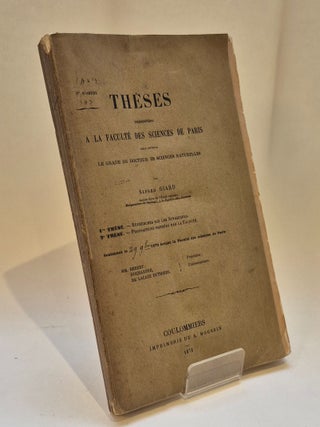 Recherches sur les ascidies composées or synascidies