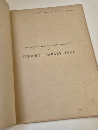 Contribution à l’étude du traitement chirurgical du pied-bot paralytique