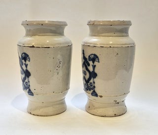 Deux pots de pharmacie, Anvers, XVIIIe