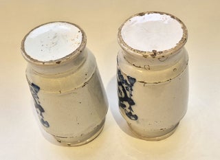 Deux pots de pharmacie, Anvers, XVIIIe
