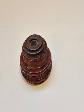 Longue-vue miniature italienne en cuivre argenté et buis, XVIIIe siècle