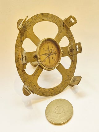Item #5353 Cercle d'arpentage en laiton à six pinnules, France, circa 1700. Michael...