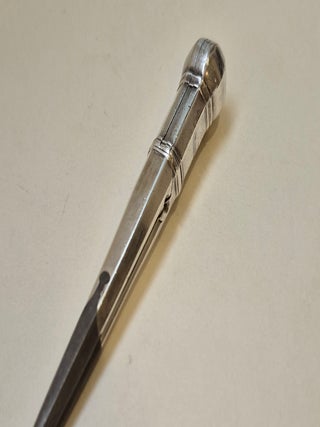 Rare compas italien en argent de type Lusverg, fin du XVIIe siècle.
