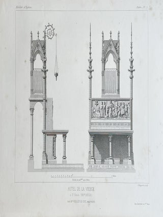 Item #5373 Mobilier d'&eacute;glises. Sp&eacute;cimens des divers styles depuis le XIe si&egrave;cle...