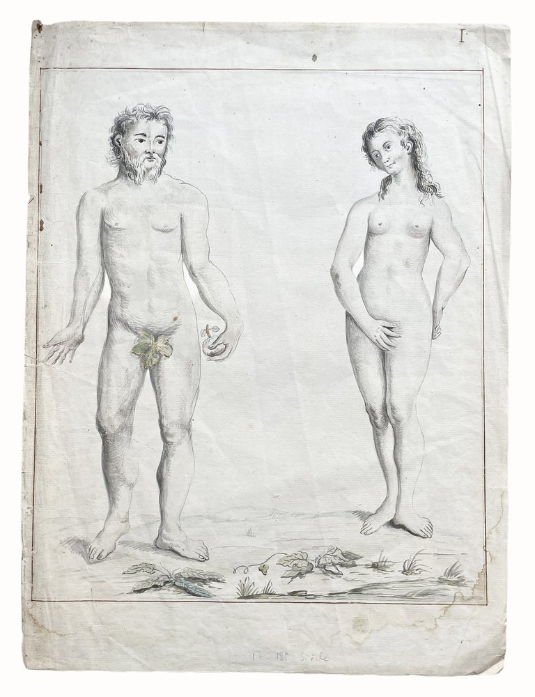 Item #5379 Adam et Eve. Charles-Joseph NATOIRE, d'apr&egrave;s.