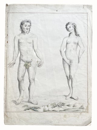 Item #5379 Adam et Eve. Charles-Joseph NATOIRE, d'apr&egrave;s
