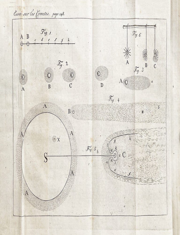 Item #5387 Essai sur les com&egrave;tes. O&ugrave; l'on t&acirc;che d'expliquer les ph&eacute;nom&egrave;nes qu'offrent leurs queues, et o&ugrave; l'on fait voir qu'elles sont probablement destin&eacute;es &agrave; rendre les com&egrave;tes des mondes habitables. ASTRONOMIE, Andrew OLIVER.