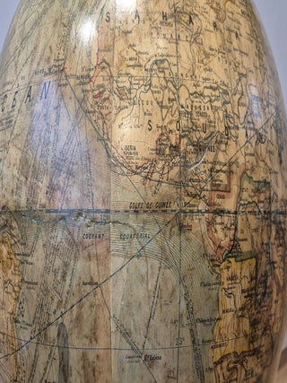 Grand globe terrestre Dubail de 50cm par Lebegue
