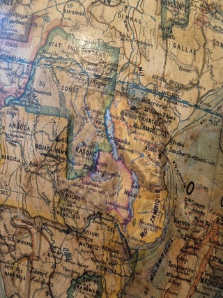 Grand globe terrestre Dubail de 50cm par Lebegue