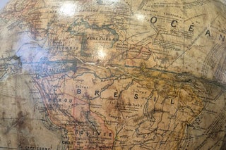 Grand globe terrestre Dubail de 50cm par Lebegue