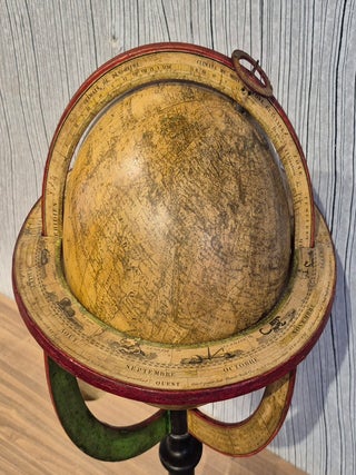 Globe terrestre de 20cm de diam&egrave;tre, circa 1840