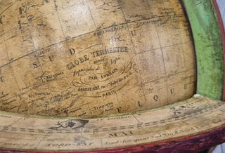 Globe terrestre de 20cm de diamètre, circa 1840
