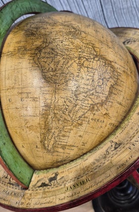 Globe terrestre de 20cm de diamètre, circa 1840