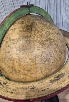 Globe terrestre de 20cm de diamètre, circa 1840