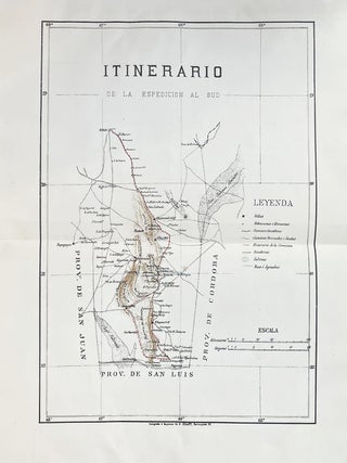 Provincia de la Rioja. Informe del Departamento topografico sobre la espedicion &agrave; Los Llanos por...