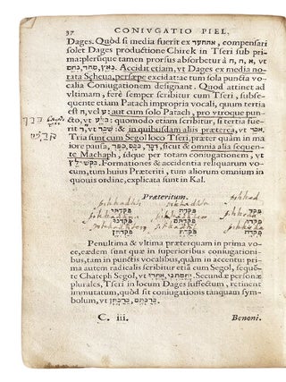 Rudimenta hebraic&aelig; lingu&aelig;. [Suivi de :] Praxis rudimentorum hebraic&aelig; lingu&aelig;.