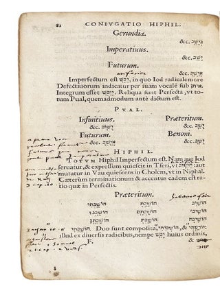 Rudimenta hebraic&aelig; lingu&aelig;. [Suivi de :] Praxis rudimentorum hebraic&aelig; lingu&aelig;.