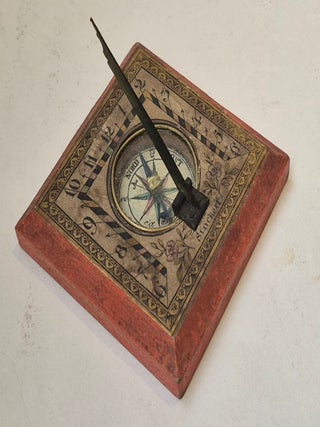Cadran solaire monolatitude, circa 1780