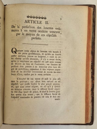 Instruction d&eacute;taill&eacute;e pour porter les lunettes de toutes les diff&eacute;rentes esp&egrave;ces au plus haut degr&eacute; de perfection dont elles sont susceptibles, tir&eacute;e de la th&eacute;orie dioptrique de Mr. Euler le p&egrave;re, et mise &agrave; la port&eacute;e de tous les ouvriers en ce genre
