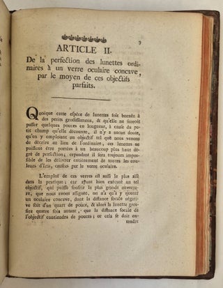 Instruction détaillée pour porter les lunettes de toutes les différentes espèces au plus haut degré de perfection dont elles sont susceptibles, tirée de la théorie dioptrique de Mr. Euler le père, et mise à la portée de tous les ouvriers en ce genre