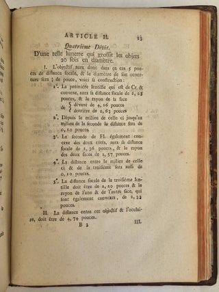 Instruction d&eacute;taill&eacute;e pour porter les lunettes de toutes les diff&eacute;rentes esp&egrave;ces au plus haut degr&eacute; de perfection dont elles sont susceptibles, tir&eacute;e de la th&eacute;orie dioptrique de Mr. Euler le p&egrave;re, et mise &agrave; la port&eacute;e de tous les ouvriers en ce genre