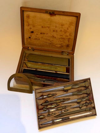 Bo&icirc;te d'instruments de math&eacute;matiques, circa 1820