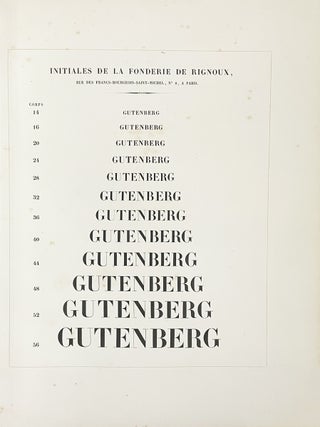 Album typographique, publi&eacute; &agrave; l'occasion de la quatri&egrave;me f&ecirc;te s&eacute;culaire de l'invention de l'imprimerie.