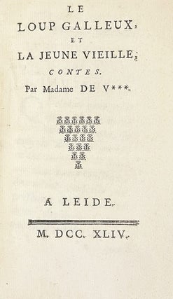 Item #5497 Le Loup galleux, ou la jeune vieille, contes. Par Madame de V***. Anne Claude de CAYLUS