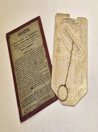 Item #5520 Horom&egrave;tre ou cadran solaire de portefeuille, circa 1840. A. Thibault