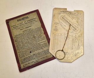 Item #5520 Horomètre ou cadran solaire de portefeuille, circa 1840. A. Thibault