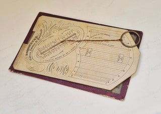Horomètre ou cadran solaire de portefeuille, circa 1840