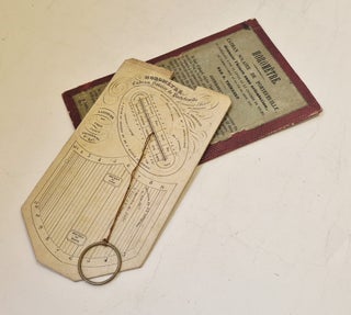 Horomètre ou cadran solaire de portefeuille, circa 1840