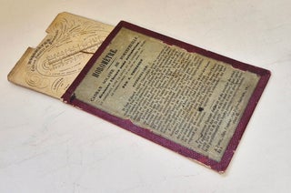 Horomètre ou cadran solaire de portefeuille, circa 1840