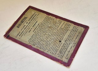 Horomètre ou cadran solaire de portefeuille, circa 1840