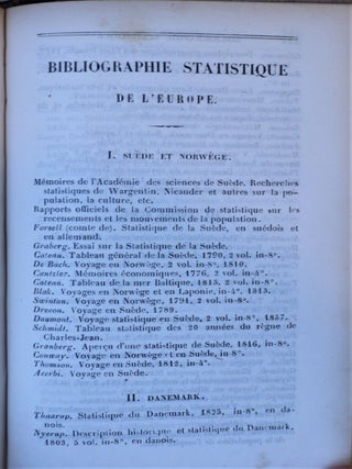 Eléments de statistique, comprenant les principes généraux de cette science, et un aperçu historique de ses progrès