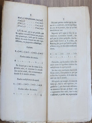 Théorie de l'intérêt composé, et application de cette théorie au calcul de la différence des niveaux, d'après les observations du baromètre