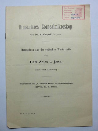 Binoculares cornealmikroskop
